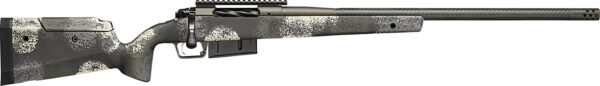 Springfield Armory BAW924300PRCCFGA Model 2020 Waypoint Full Size 300 PRC 3+1 24" Graphite Black Cerakote Carbon Fiber Barrel, Graphite Black Cerakote Picatinny Rail Stainless Steel Receiver, Evergreen Camo Adj Comb w/M-LOK Carbon Fiber Stock