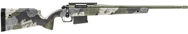 Springfield Armory BAW920308G Model 2020 Waypoint 308 Win/7.62x51mm 5+1 20" Mil-Spec Green Cerakote Fluted Barrel, Mil-Spec Green Cerakote Picatinny Rail Stainless Steel Receiver, Evergreen Camo Fixed Carbon Fiber Stock