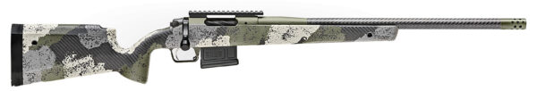 Springfield Armory BAW92265CMCFG Model 2020 Waypoint Full Size 6.5 Creedmoor 5+1 22" Mil-Spec Green Cerakote Carbon Fiber Barrel, Mil-Spec Green Cerakote Picatinny Rail Stainless Steel Receiver, Evergreen Camo Hybrid Profile w/M-LOK Carbon Fiber Stock