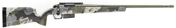 Springfield Armory BAW92465PRCG Model 2020 Waypoint 6.5 PRC 3+1 24" Mil-Spec Green Cerakote Fluted Barrel, Mil-Spec Green Cerakote Picatinny Rail Stainless Steel Receiver, Evergreen Camo Hybrid Profile w/M-LOK Fixed Carbon Fiber Stock