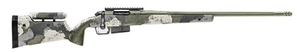 Springfield Armory BAW92465PRCGA Model 2020 Waypoint 6.5 PRC 3+1 24" Mil-Spec Green Cerakote Fluted Barrel, Mil-Spec Green Cerakote Picatinny Rail Stainless Steel Receiver, Evergreen Camo Fixed Carbon Fiber Stock