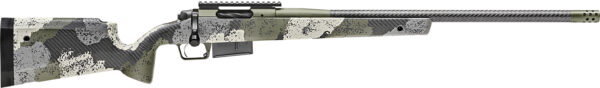 Springfield Armory BAW92465PRCCFG Model 2020 Waypoint Full Size 6.5 PRC 3+1 24" Mil-Spec Green Cerakote Steel & Picatinny Rail Stainless Steel Receiver, Evergreen Camo Hybrid Profile w/M-LOK Carbon Fiber Stock