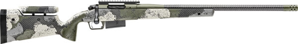 Springfield Armory BAW92465PRCCFGA Model 2020 Waypoint Full Size 6.5 PRC 3+1 24" Mil-Spec Green Cerakote Steel Barrel & Picatinny Rail Stainless Steel Receiver, Evergreen Camo AG Composites Alpine Hunter Carbon Fiber Stock
