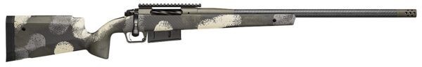Springfield Armory BAW9247CFG Model 2020 Waypoint 7mm Rem 3+1 24" Mil-Spec Green Cerakote Carbon Fiber Steel Barrel, Mil-Spec Green Cerakote Picatinny Rail Stainless Steel Receiver, Evergreen Camo Fixed Carbon Fiber Stock