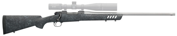 Winchester Repeating Arms 535232289 70 Coyote Light 6.5 Creedmoor 5+1 24" Matte Stainless Heavy Fluted Barrel, Matte Blued Drilled & Tapped Stainless Steel Receiver, Bell & Carlson w/Aluminum Bedding Black w/Gray Webbing Synthetic Stock, Right Hand