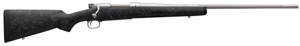 Winchester Repeating Arms 535242299 Model 70 Extreme Weather 6.8 Western 3+1 24" Matte Stainless Fluted Muzzle Brake Barrel, Charcoal Gray Bell & Carlson Synthetic Stock w/Sculpted Cheekpiece, Pachmayr Decelerator Recoil Pad