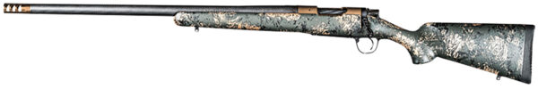 Christensen Arms 8010620800 Ridgeline FFT Full Size 6.5 PRC 3+1 20" Burnt Bronze Cerakote Threaded Barrel, Burnt Bronze Cerakote Drilled & Tapped Aluminum Receiver, Green w/Black/Tan Accents Fixed Sporter Carbon Fiber Stock, Left Hand