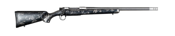 Christensen Arms 8010631600 Ridgeline FFT TI Full Size 6.8 Western 3+1 20" Stainless Threaded Barrel, Stainless Drilled & Tapped Aluminum Receiver, Black w/Gray Accents Fixed Sporter Carbon Fiber Stock, Right Hand