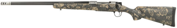 Christensen Arms 8010617900 Ridgeline FFT Full Size 28 Nosler 3+1 22" Stainless Threaded Barrel, Stainless Drilled & Tapped Aluminum Receiver, Green w/Black/Tan Accents Fixed Sporter Carbon Fiber Stock, Left Hand