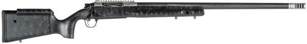 Christensen Arms CA10266875361 ELR 28 Nosler 3+1 26" Target Profile Carbon Fiber Barrel, Black Nitride Finish, Black with Gray Webbing Stock