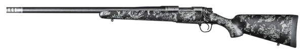 Christensen Arms 8010618000 Ridgeline FFT Full Size 308 Win 4+1 20" Stainless Threaded Barrel, Stainless Drilled & Tapped Aluminum Receiver, Black w/Gray Accents Fixed Sporter Carbon Fiber Stock, Left Hand
