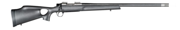 Christensen Arms 8010800105 Summit TI Full Size 6.5 PRC 3+1, 24" Natural Titanium Steel Threaded Barrel, Natural Titanium Aluminum Receiver, Natural Carbon Fiber Fixed Thumbhole Stock