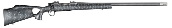 Christensen Arms CA10269815321 Summit TI Full Size 28 Nosler 3+1, 26" Natural Titanium Steel Threaded Barrel, Natural Titanium Aluminum Receiver, Black w/Gray Webbing Fixed Thumbhole Stock