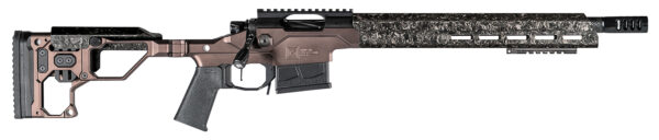 Christensen Arms 8010300800 Modern Precision Full Size 308 Win 5+1, 16" Carbon Fiber Target Profile/Threaded Steel Barrel, Black Nitride Aluminum Receiver, Desert Brown Anodized Billet Chassis w/Folding & MagneLock Technology Stock, Black Polymer Grip