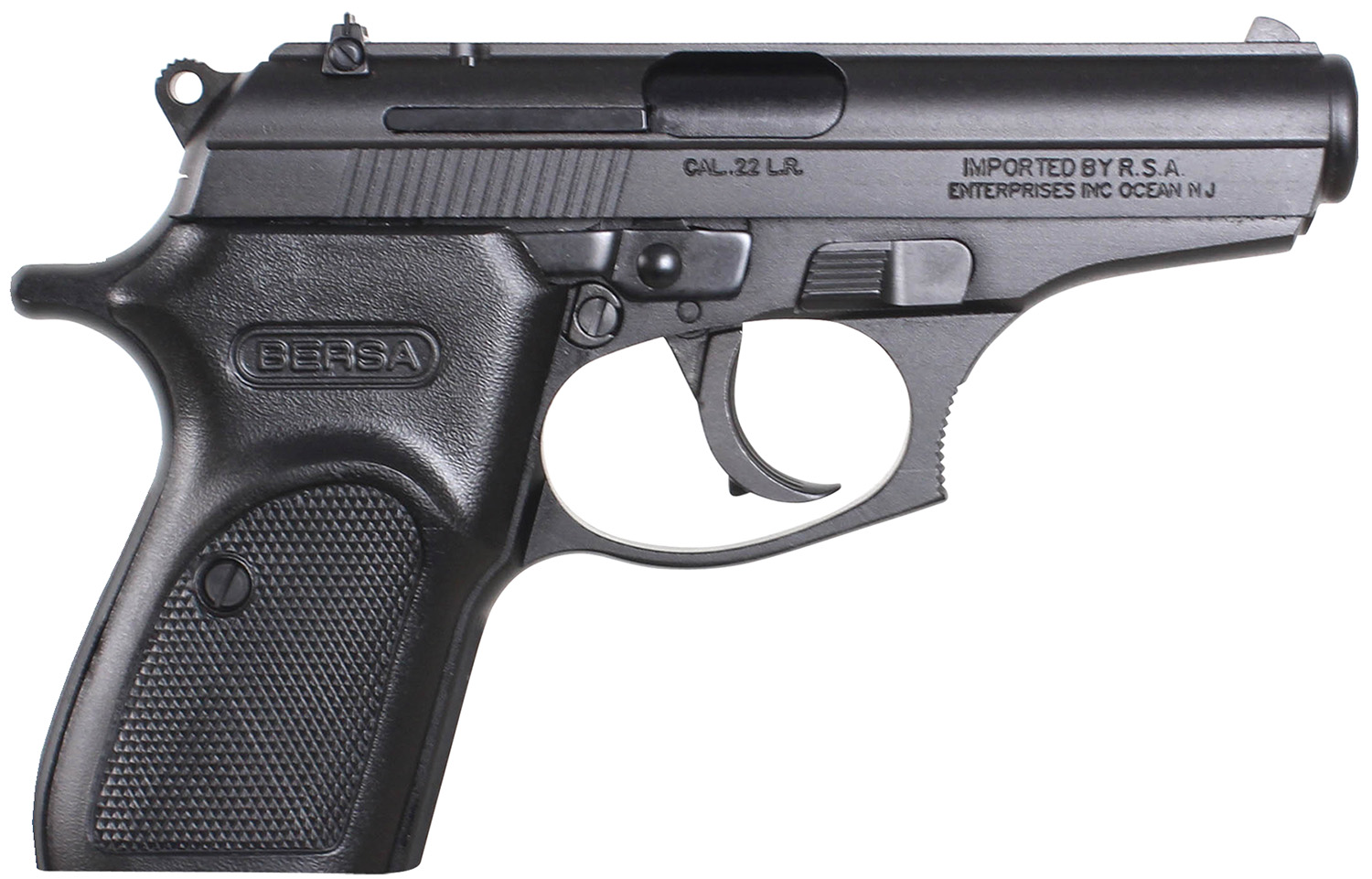 Bersa T22M Thunder Micro-Compact Frame 22 LR 10+1, 3.50" Black Steel Barrel, Matte Black Serrated Slide, Matte Black Aluminum Frame w/Beavertail