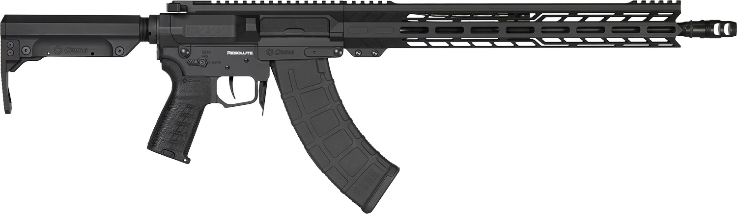 CMMG 76AC20AAB Resolute MK47 7.62x39mm 30+1 16.10" Black Nitride Medium Taper Threaded Barrel, Black Armor Cerakote Picatinny Rail Aluminum Receiver, EML 15" M-LOK Handguard, Black Synthetic CMMG 6 Position RipStock, Zeroed Drop-In Single Stage Trigger