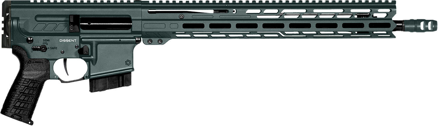 CMMG 28AB60CCG Dissent MK4 22 ARC 10+1 16.10" Black Armor Cerakote Steel Threaded Barrel, Charcoal Green Cerakote Picatinny Rail Aluminum Receiver, 15" M-LOK Handguard, Black Synthetic CMMG Dissent Side Folding Stock, CMMG Zeroed Grip, Ambidextrous