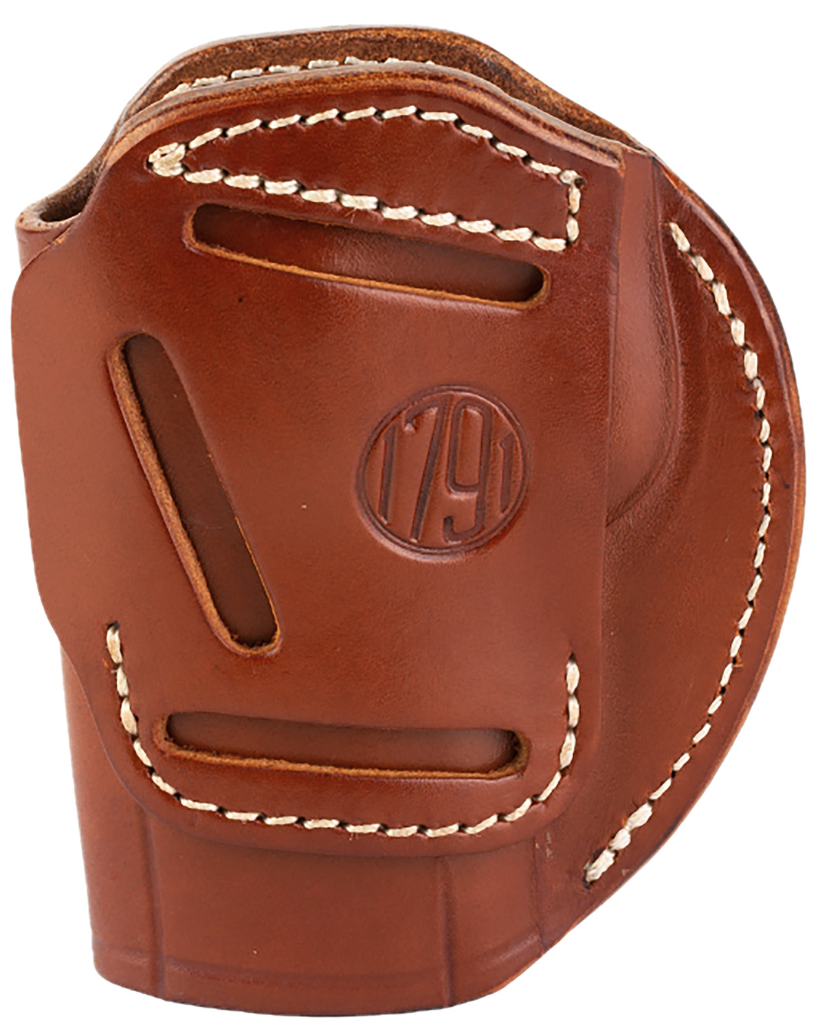 1791 Gunleather 3WH6CBRA 3-Way IWB/OWB Size 06 Classic Brown Leather Belt Loop Fits Beretta 92 Fits Walther PPQ Fits Sig P320 Ambidextrous Hand