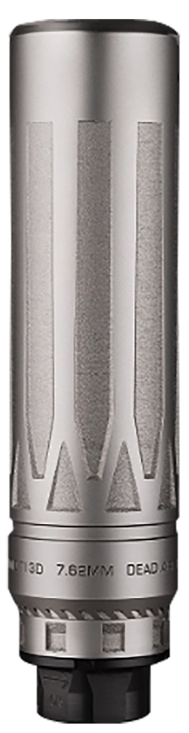 Dead Air NOMADTIXCXENOSIL Nomad TI XC Xeno Silver 7.62mm Silencer w/ Xeno Adapter & DA124 Omni Brake