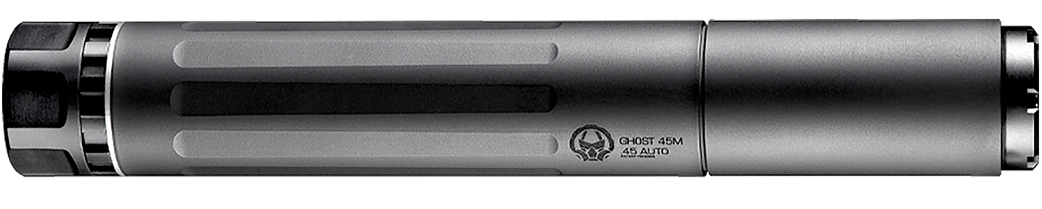 Dead Air GHOST45 Ghost-M 45 Cal-Multi-Caliber 1.375" Black Titanium/17-4 Stainless Steel/7075-T6 Aluminum