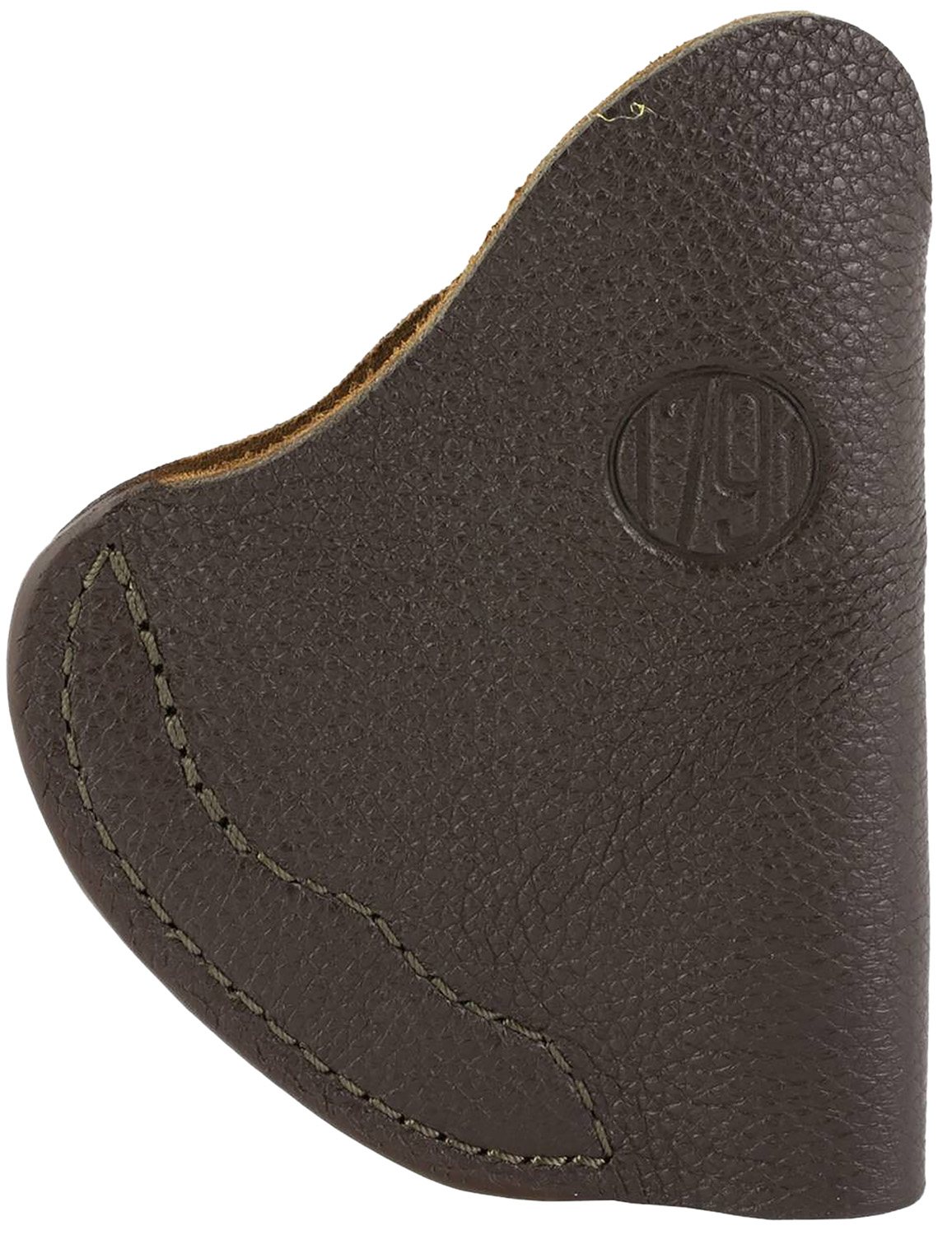 1791 Gunleather FCD2BRWL Fair Chase IWB Size 02 Brown Leather Deer Hide Belt Clip Fits Ruger LCR Left Hand