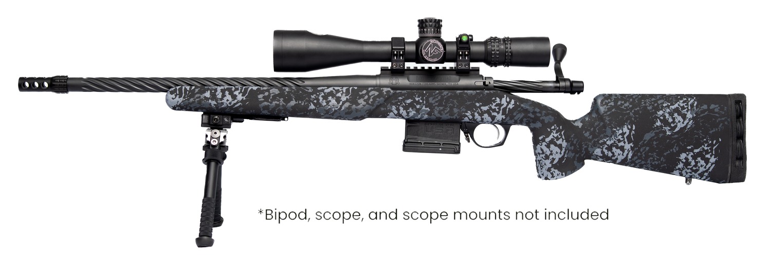 Horizon Firearms HRF-VND-22CM-18R Vandal Dark 2 22 Creedmoor 18" Black Spiral Fluted Threaded Barrel, Picatinny Rail Receiver, Arca Rail Forend, Textured Iota Carbon Fiber Stock, Right Hand