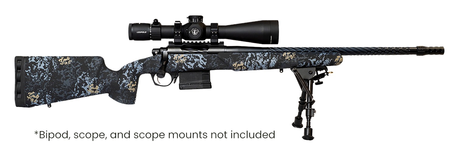Horizon Firearms HRF-VNP-308W-18R Vandal Prime 308 Win 18" Black Chrome Spiral Fluted Threaded Barrel, Black Chrome Stainless Steel Receiver w/Picatinny Rail, Arca Rail Forend, Textured Iota EKO Carbon Fiber Stock, Right Hand