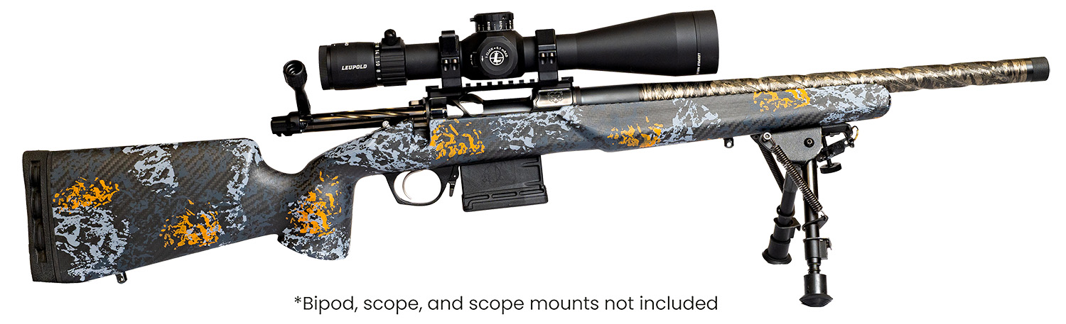 Horizon Firearms HRFVCC22CM18R Venatic Carbon 22 Creedmoor 18" Fluted Threaded Barrel, Drilled & Tapped Receiver, Arca Rail Forend, Iota EKO Carbon Fiber Stock