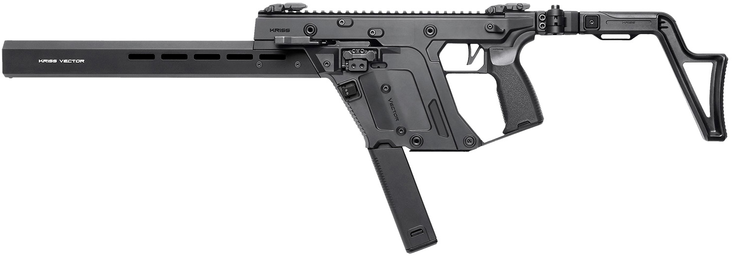 Kriss USA KV903CBL00 Vector CRB Gen3 9mm Luger 40+1 16" Black Nitride Threaded Barrel, Black Picatinny Rail Receiver, M-LOK Handguard, Folding/Telescoping Black Stock, Black Polymer Grip, Ambidextrous, Glock Mag Compatible