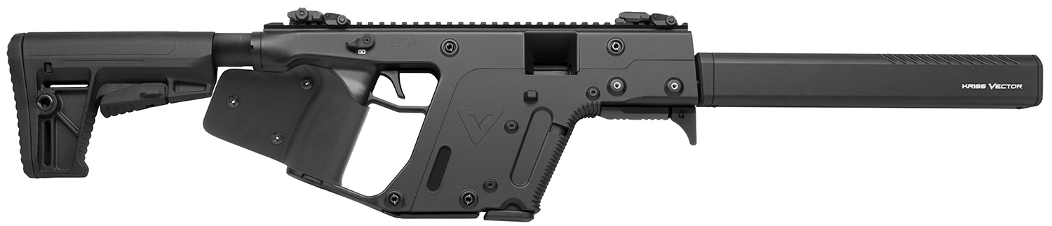 Kriss USA KV90CBL22 Vector CRB Gen2 *CA Compliant 9mm Luger 10+1 16" Black Steel Barrel, Black Picatinny Rail Receiver, Fixed Black Synthetic Stock, Black California Paddle Grip, Glock Magazine Compatible