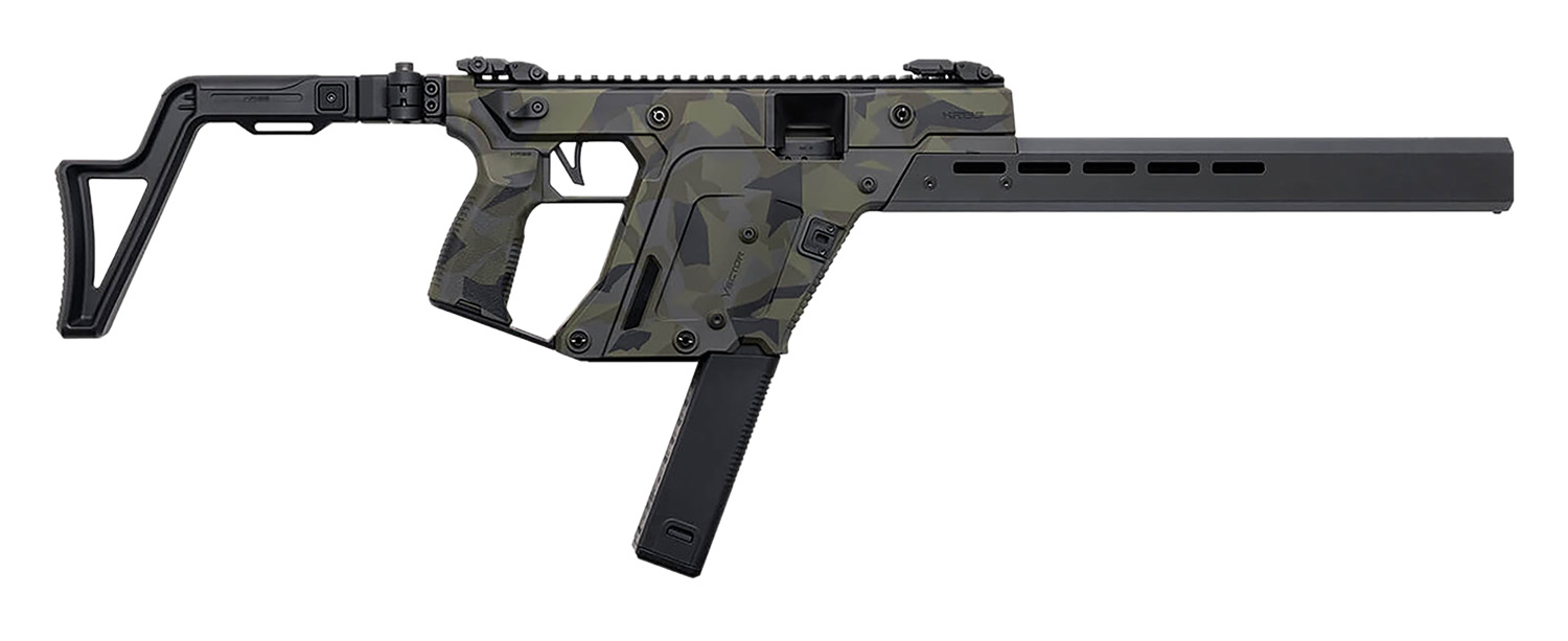 Kriss USA KV903CWD00 Vector CRB Gen3 9mm Luger 40+1 16" Black Nitride Threaded Barrel, Picatinny Rail Receiver, M-LOK Handguard, Adjustable Folding Stock, Polymer Grip, Ambidextrous, Glock Mag Compatible