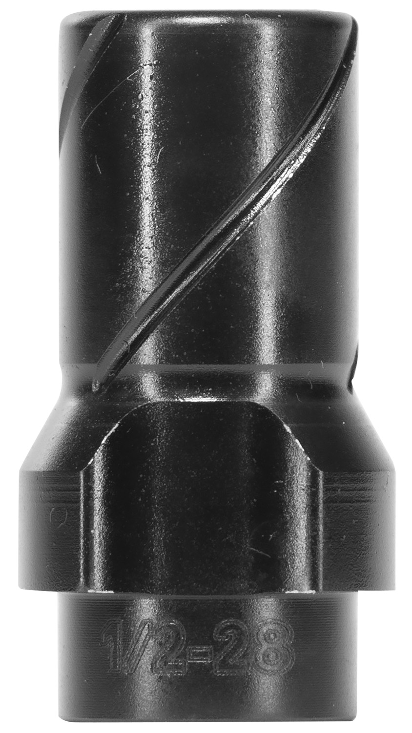 Huxwrx 2346 3-Lug Muzzle Device 9mm Fits 1/2"x28 Black