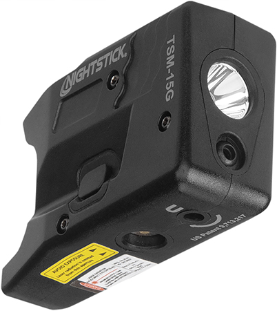 Nightstick TSM15G Light with Green laser for S&W M&P Shield/Shield Plus Black 150 Lumens White LED