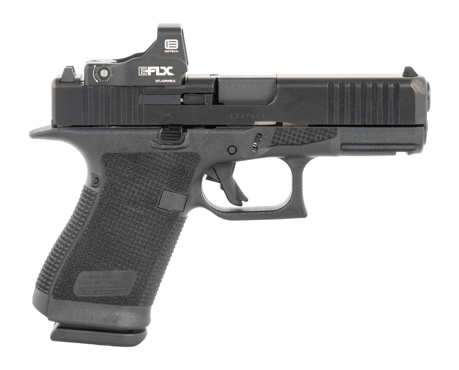 Glock P6195E203 G19 Gen6 w/EOTech 9mm Luger 15+1 4.02" Steel Serrated w/Optic Slide Polymer Frame w/Accessory Rail Interchangeable Backstrap Grip Ambidextrous