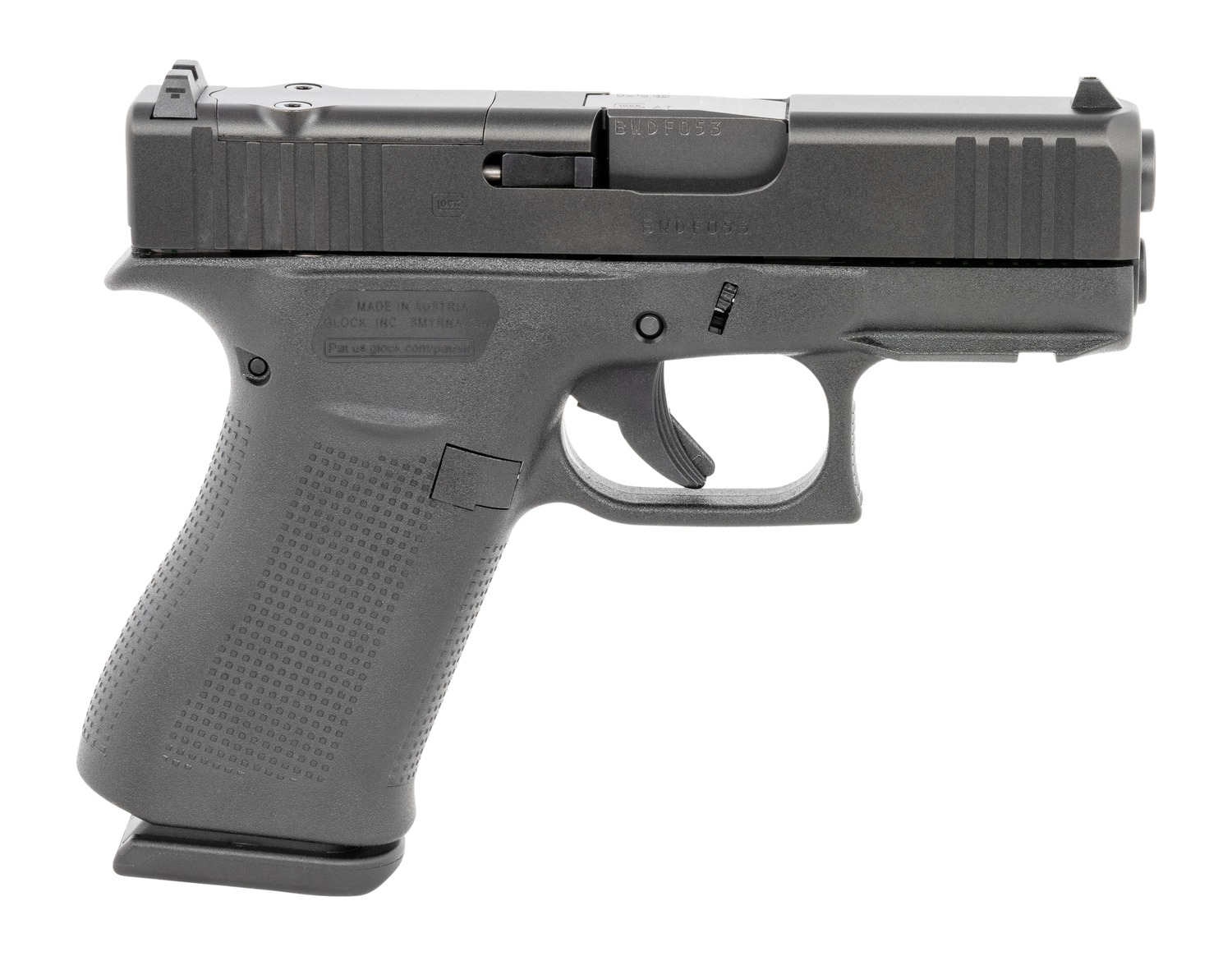 Glock PX4350203FRMOS G43X MOS 9mm Luger 15+1 3.41" Black GMB Barrel, Black Steel Optic Ready/Serrated Slide, Black Polymer Frame w/Accessory Rail, Ambidextrous